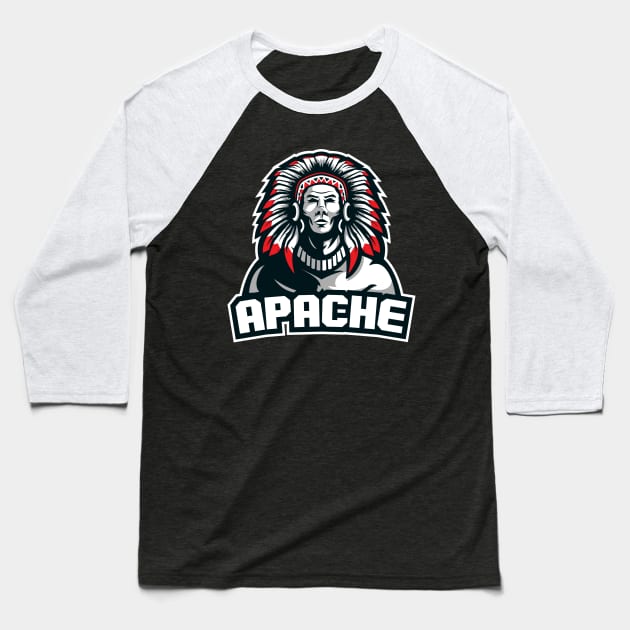 Apache Baseball T-Shirt by Aryan ART